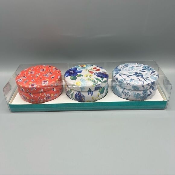The Pioneer Women 3-Piece Painterly Floral Tin Candle Set - Picture 5 of 9